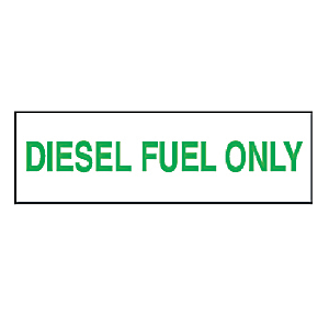 Diesel Fuel Only Decal