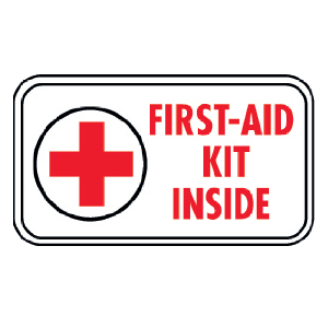 First Aid Kit Inside Decal