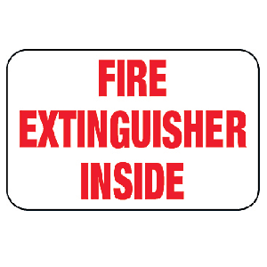 Fire Extinguisher Inside Decal