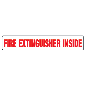 Fire Extinguisher Inside Decal