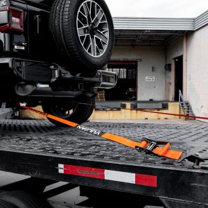 VULCAN Ultimate Axle Tie Down Kit - PROSeries - Includes (2) 22 Inch Axle Straps, (2) 36 Inch Axle Straps, (2) 96 Inch Snap Hook Ratchet Straps, and (2) 112 Inch Axle Tie Down Combination Straps