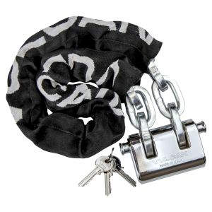 VULCAN Security Chain and Lock Kit - Premium Case-Hardened - 5/16 Inch x 3 Foot (+/- 1.5 Inches) - Chain Cannot Be Cut with Bolt Cutters or Hand Tools