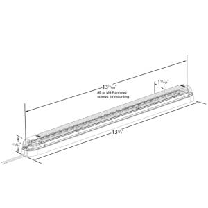 Courtesy Light with Rocker Switch LED 13.75 Inch