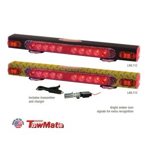 Towmate Wireless LED Tow Lights With Amber Turn Signals