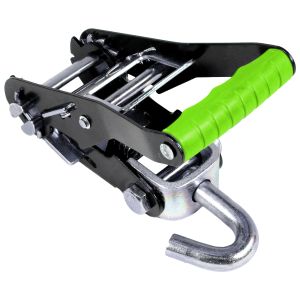 VULCAN Ratchet Buckle With Finger Hook - High Viz - 2 Inch - 3,300 Pound Safe Working Load