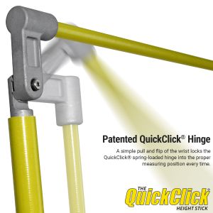 The Original Quick Click Height Stick - Measures Up To 15 Feet - Measure Your Load Before You Hit The Road™