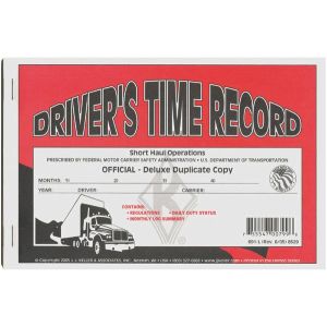 Driver Exemption Log Duplicate Forms - Short Haul