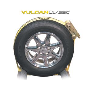 VULCAN Wheel Dolly Wrap with Ratchet - 3 Inch x 156 Inch - Classic Yellow - 5,000 Pound Safe Working Load