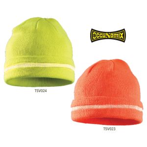 Reflective High-Viz Knit Hat - Orange - One Size