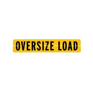 Hinged Aluminum Wide Load - Oversize Load Sign