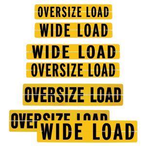 Hinged Aluminum Wide Load - Oversize Load Sign