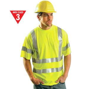 Class 3 High-Viz Polyester T-Shirt - Lime