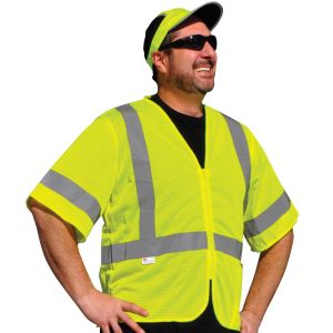 Class 3 Zipper Front Safety Vest