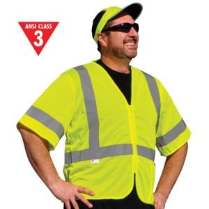 Class 3 Zipper Front Safety Vest