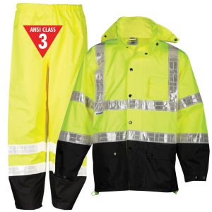 Class 3 Storm Stopper Pro Reflective Rain Suits