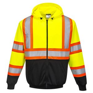 Kansas Zipped Hoodie - Class 3 - High-Visibility