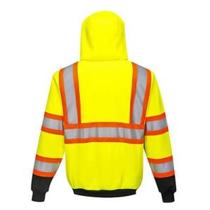 Kansas Zipped Hoodie - Class 3 - High-Visibility