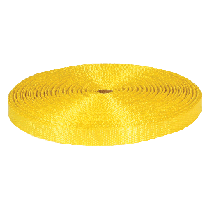 VULCAN Tie Down Webbing - Yellow - 1 Inch x 1 Foot