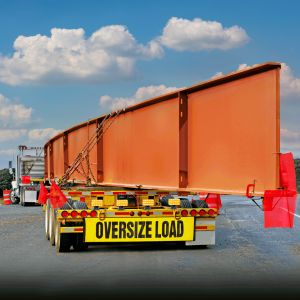 VULCAN Flags, Oversize Load Banners, and Magnets Kit - Includes 2 Stretch Cord Oversize Load Banners, 4 Magnets, 4 Red Flags, 4 Orange Flags, 4 Amber Flashers, and A Vented Storage Bag