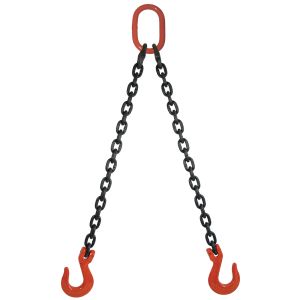 9/32" G80 Double Leg Mechanical Lifting Slings with Sling Hooks