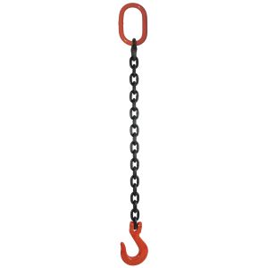 9/32" G80 Single Leg Mechanical Lifting Slings with Sling Hook